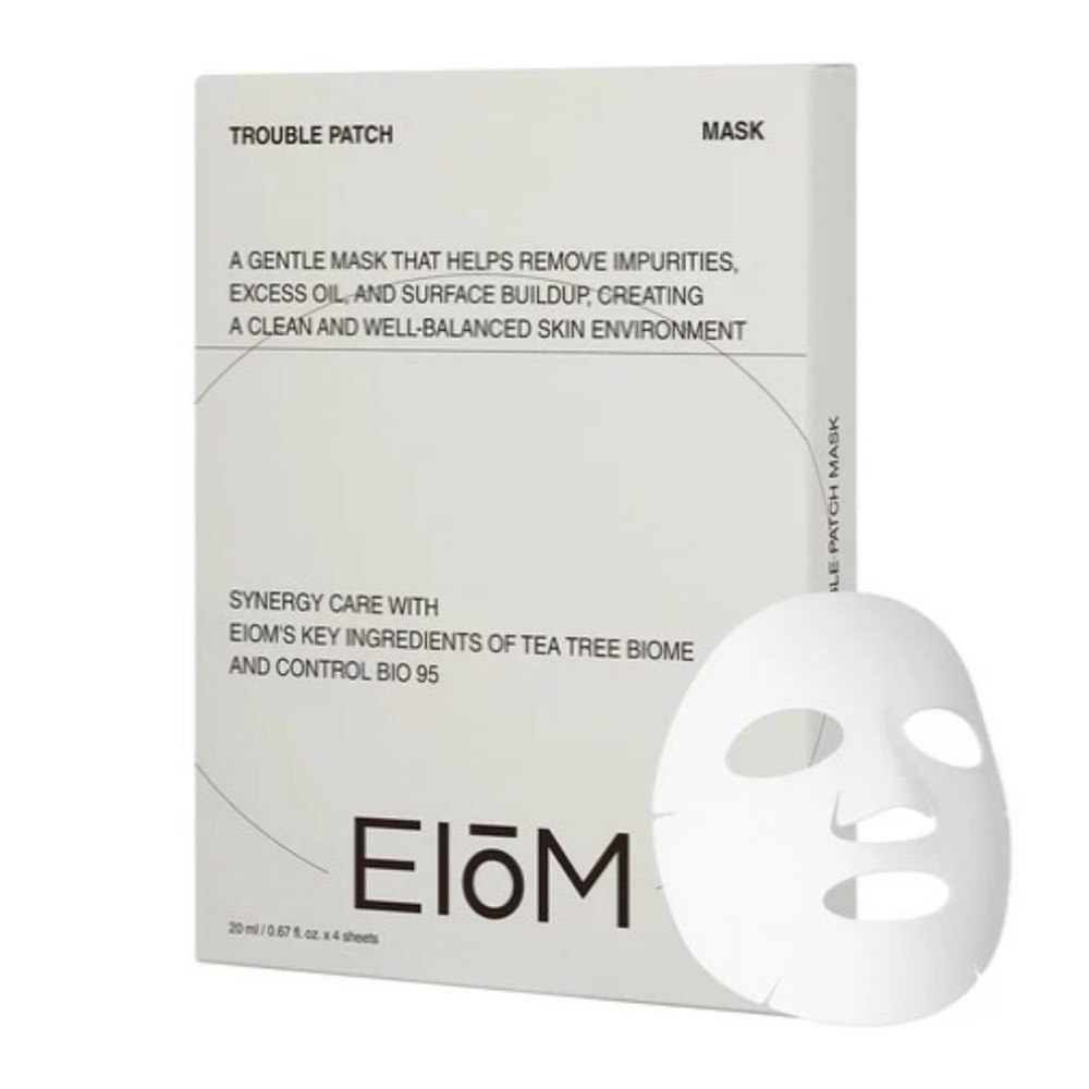 EIOM Trouble Patch Mask – Moisturizing Sheet Mask Set (4 Sheets) 20ml